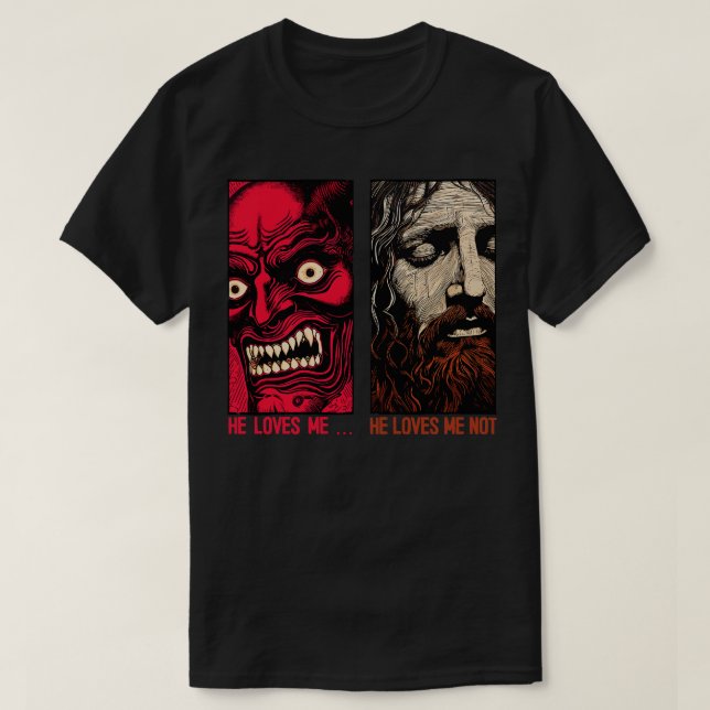 Camiseta Ele Me Ama, Ele Me Ama Não (Frente do Design)