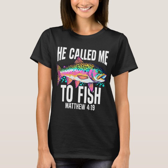Camiseta Ele Me Chamou Para Pescar (Frente)