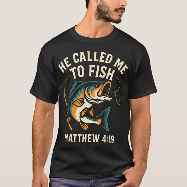Camiseta Ele Me Chamou Para Pescar (Frente)