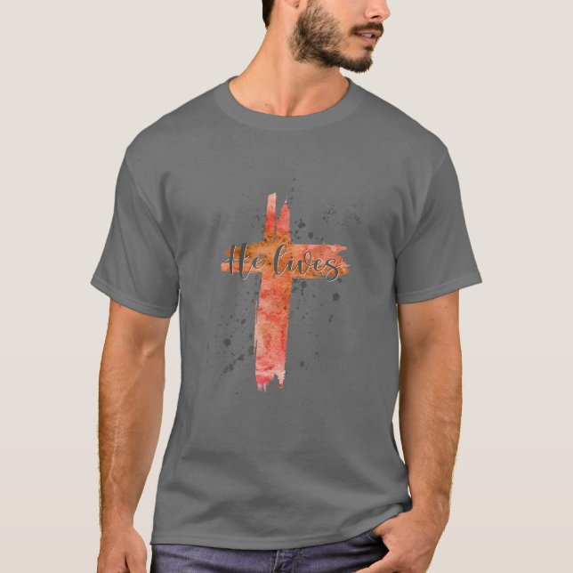 Camiseta Ele Mora Páscoa Cristão Religioso Jesus Me Atraves (Frente)