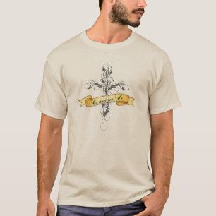 Camiseta Ele Morreu por nós, Floral Cross