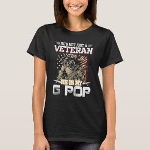 Camiseta Ele Não É Apenas Um Veterano, Ele É Meu G Pop Amer