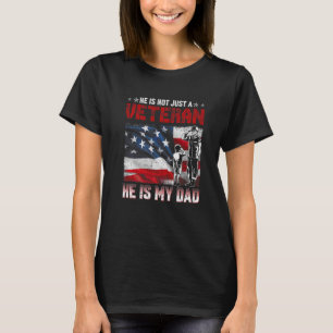 Camiseta Ele Não É Apenas Um Veterano Ele É Meu Pai Família