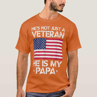 Camiseta Ele não é apenas uma bandeira americana veterana.