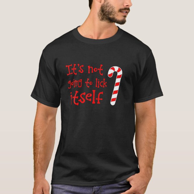 Camiseta Ele não vai se picar como uma canela de doces mald (Frente)