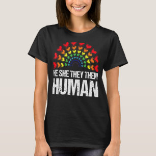 Camiseta Ele Os Chamou De Orgulho gay Humano Lgbtq Raibo