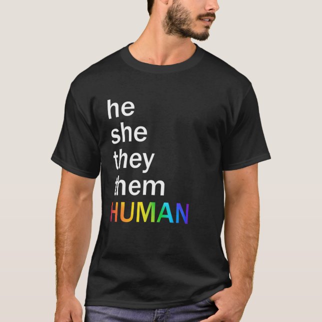 Camiseta Ele Os Homens Do Orgulho LGBTQ (Frente)