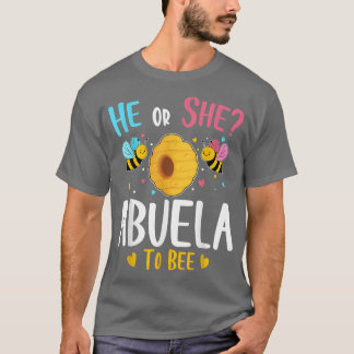 Camiseta Ele ou Ela Abuela para o Chá de fraldas de Sexo de