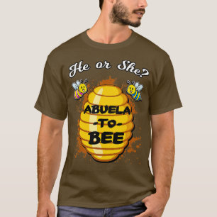 Camiseta Ele Ou Ela Abuela Para Ser Gênero, O Bebê Revela.