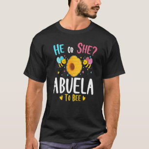 Camiseta Ele Ou Ela Abuela Para Ser Sexo Revela Chá de fral