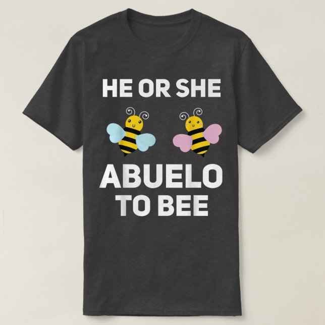 Camiseta Ele Ou Ela Abuelo Para Estar Correspondendo À Revo (Frente do Design)