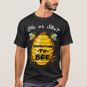 Camiseta Ele Ou Ela É A Madrinha Para Ser O Bab De Anúncio