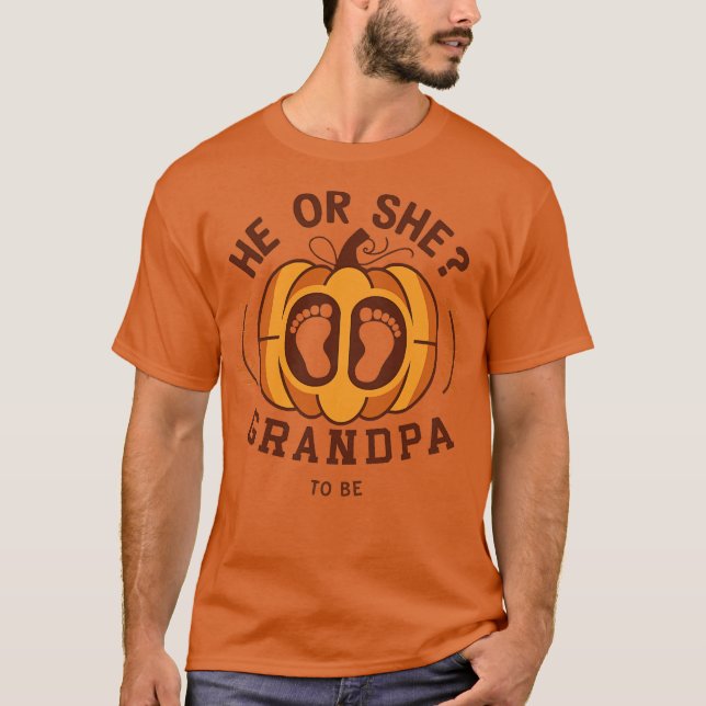 Camiseta Ele ou ela é o vovô (Frente)