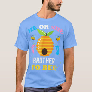 Camiseta Ele Ou Ela Irmão Para Ser Sexo Revele O Bebê Annou