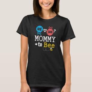 Camiseta Ele ou Ela Mamãe Para Sexo De Abelha Revela Famíli