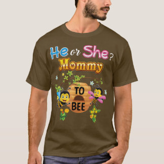Camiseta Ele Ou Ela Mamãe Ser Sexo Reveal Bebê Mothe