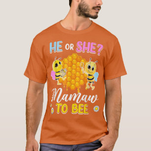 Camiseta Ele Ou Ela Mamaw Para Ser Sexo Revele Chá de frald