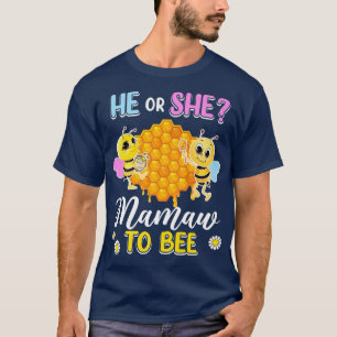 Camiseta Ele Ou Ela Mamaw Para Ser Sexo Revele Chá de frald
