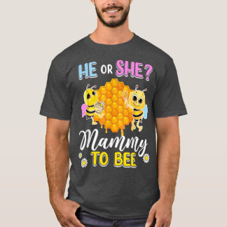 Camiseta Ele Ou Ela Mammy Para Ser Sexo Revele Chá de frald