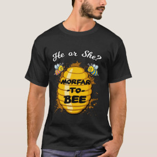 Camiseta Ele Ou Ela Morfar Para Ser Sexo Anunciando Bebê S
