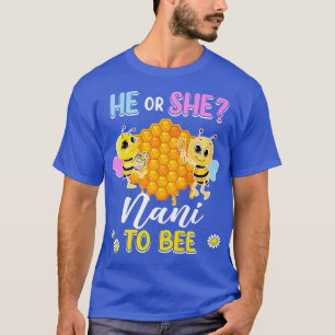 Camiseta Ele Ou Ela Nani Para Ser Sexo Revele Chá de fralda