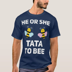 Camiseta Ele Ou Ela Tata Para Estar Correspondendo À Revela