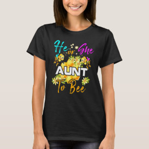 Camiseta Ele ou Ela Tia Para Abelha Revelação do Gênero do