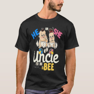 Camiseta Ele ou Ela Tio para o Sexo de Abelhas Revelam Oncl