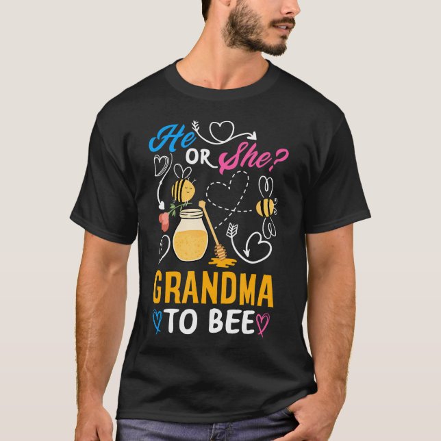 Camiseta Ele Ou Ela Vovó Para Ser Festa De Revolução De Gên (Frente)