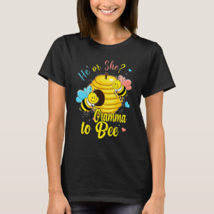 Camiseta Ele Ou Ela Vovó Para Ser Sexo Anunciando Bebê S
