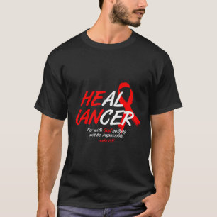 Camiseta Ele Pode Curar o Câncer Presente de Conscientizaçã