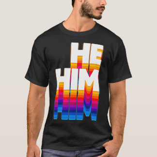 Camiseta Ele Pronuncia-Se Com Design 3 Desvanecido