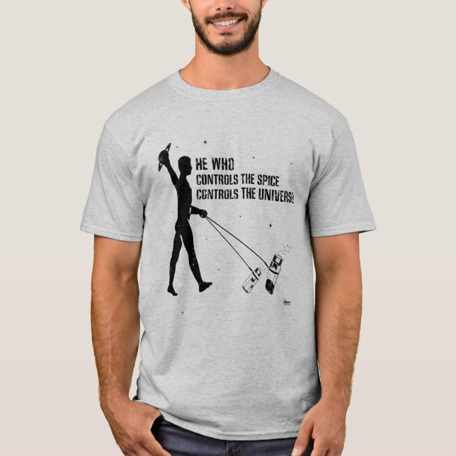 Camiseta Ele que controla o t-shirt da especiaria… (Frente)