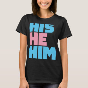 Camiseta Ele Respeita Os Meus Pronunciantes Transgênero LGB