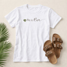 Ele Ressuscitou Folha de Palme 3 Cruzes Minimalis