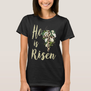 Camiseta Ele Ressuscitou Garotinhas Cristãs Adolescentes Ma