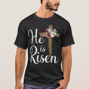 Camiseta Ele Ressuscitou Jesus Cristo Cruz Domingo de Pásco