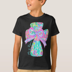 Camiseta Ele Ressuscitou Versículo Bíblico Cristão Jesus Co