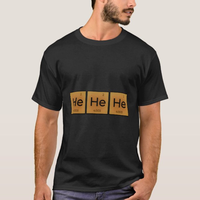 Camiseta Ele Ria De Química De Gás Longa Folga T Shir (Frente)