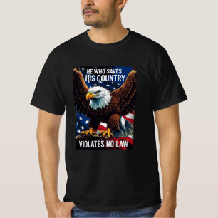 Camiseta Ele salva a arte Patriótica MAGA de Direito Nacion