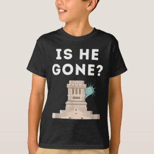 Camiseta Ele Se Foi À Estátua Da Liberdade Engraçado Anti T