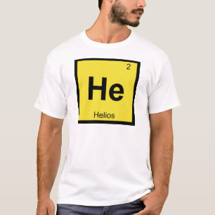 Camiseta Ele - Símbolo da Tabela Periódica da Química Hélio