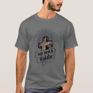 Camiseta Ele Tem Risen Matthew, 28:6, Páscoa, ressurreiç