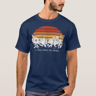 Camiseta Ele Transforma Graves Em Jardins Cristãos Mulheres