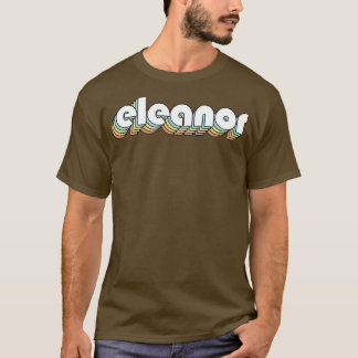 Camiseta Eleanor Retro Rainbow Tipografia Estilo Desvanecid