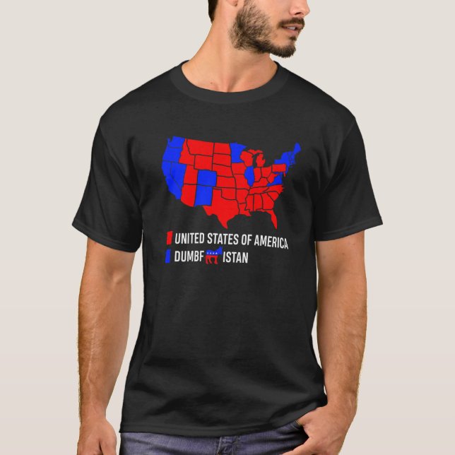 Camiseta Election Map United States Of America (Frente)