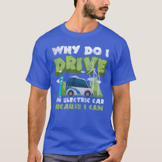 Camiseta Electric Car Electromobility Performance Efficient