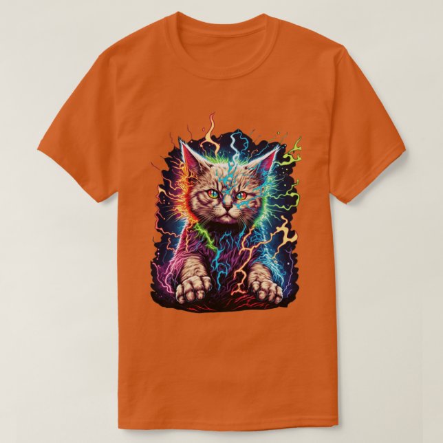 Camiseta Electric Cat Power Design (Frente do Design)
