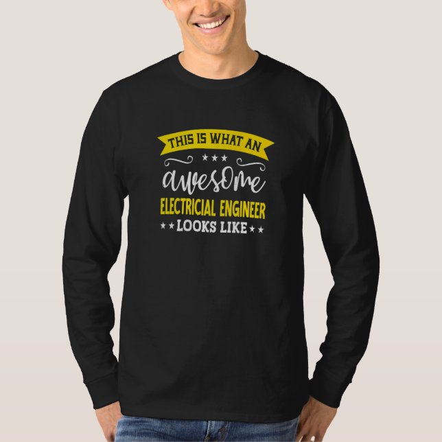 Camiseta Electricial Engineer Job Title Employee Electricia (Frente)