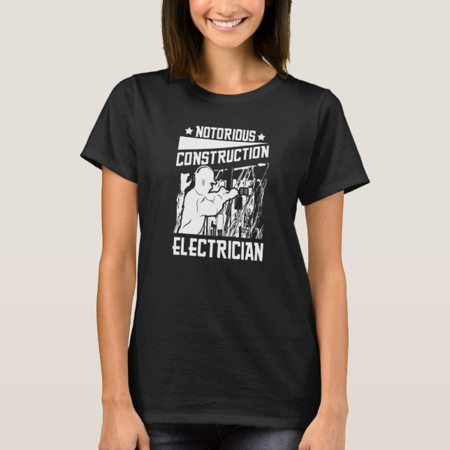Camiseta Electrician Electrical  Lineman Construction Elect (Frente)